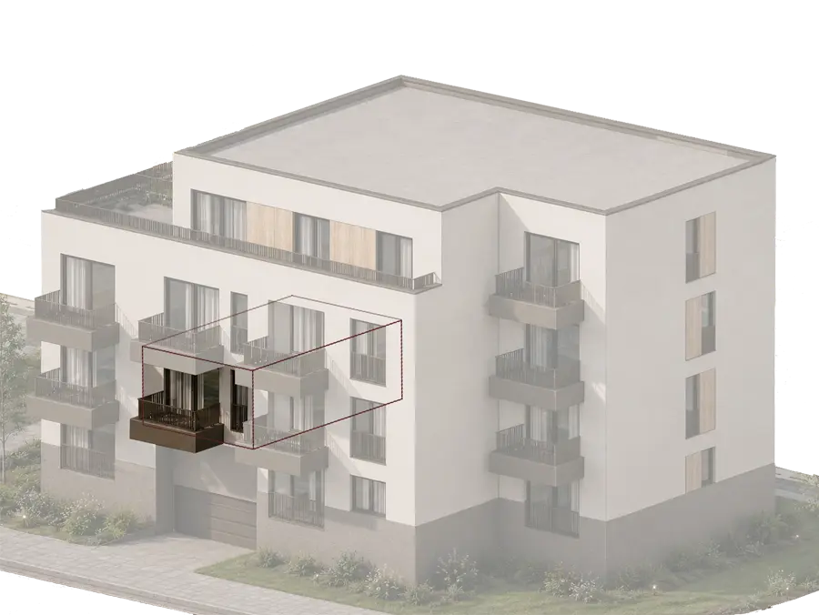 Prikaz stana 1.05 u zgradi