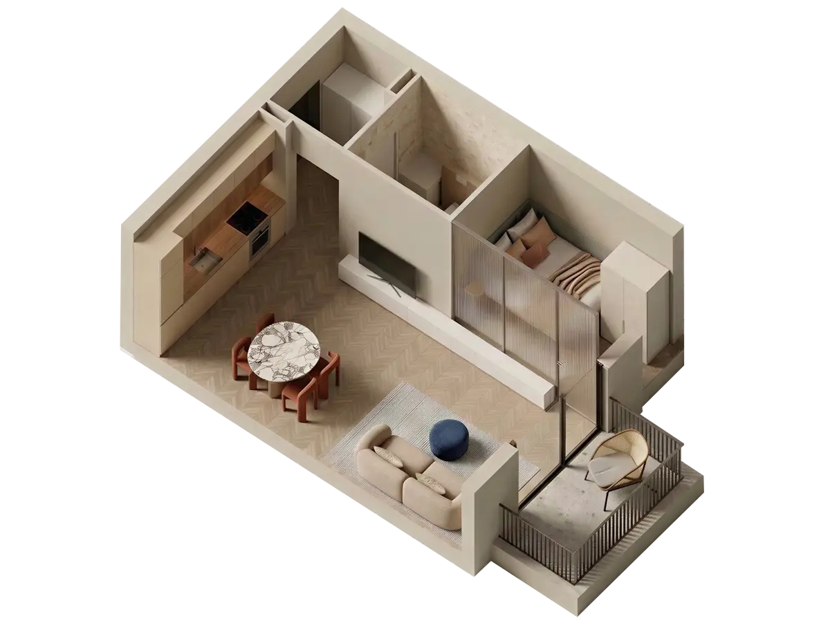 3D prikaz stana 2.05